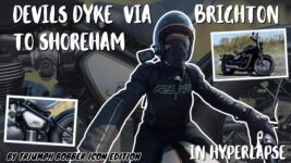 Fast-Paced Hyperlapse Motorcycle Ride Devils Dyke To The Coast