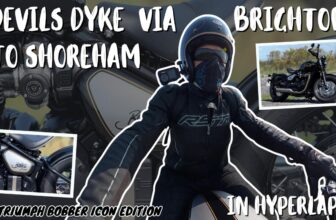 Fast-Paced Hyperlapse Motorcycle Ride Devils Dyke To The Coast