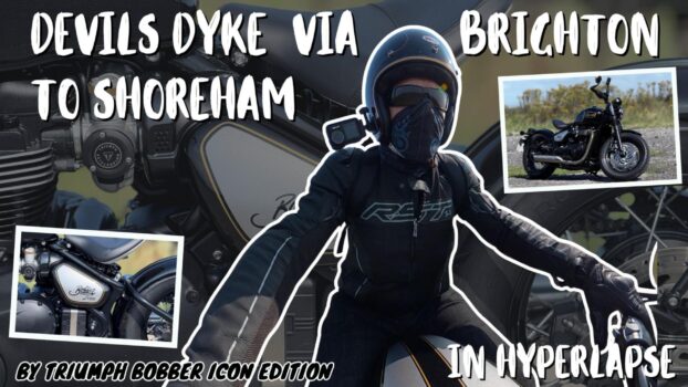 Fast-Paced Hyperlapse Motorcycle Ride Devils Dyke To The Coast