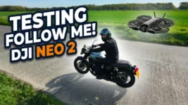 Can The Dji Neo 2 Keep Up? | Triumph Bonneville T120 Black First Ride