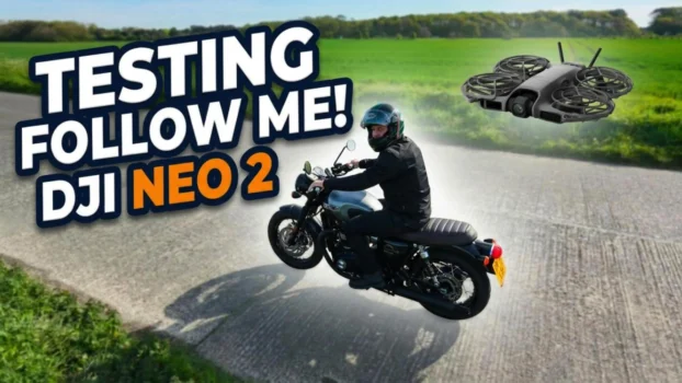 Can The Dji Neo 2 Keep Up? | Triumph Bonneville T120 Black First Ride