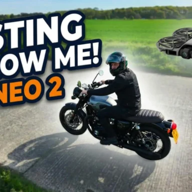 Can the DJI Neo 2 Keep Up? | Triumph Bonneville T120 Black First Ride