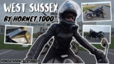 Riding West Sussex on Honda CB1000SP Hornet using a DJI 360